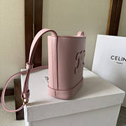 Celine Small Bucket Cuir Triomphe Pink 17x22x10cm - 3