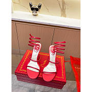 Rene Caovilla Caovilla Cleo Jewel Stiletto Sandals Red - 2