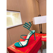 Rene Caovilla Caovilla Cleo Jewel Stiletto Sandals Green 10cm - 5