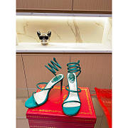 Rene Caovilla Caovilla Cleo Jewel Stiletto Sandals Green 10cm - 3
