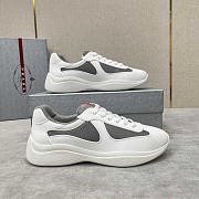 Prada America's Cup Soft Rubber And Bike Fabric Sneakers White - 4