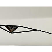 Prada Grey Pattern Silver Irregular Ladies Sunglasses - 2