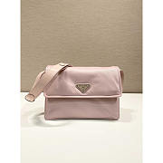 Prada Re-Nylon Small Padded Shoulder Bag Pink 23x16x11cm - 1