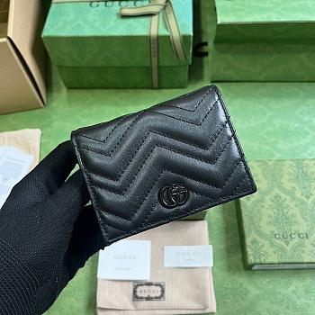Gucci Marmont Wallet Black 11x8.5x3cm