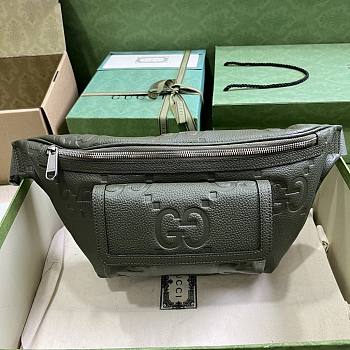Gucci Jumbo GG Belt Bag Green 28x18x8cm