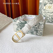 Dior 30 Montaigne Belt Latte Cannage Calfskin 3cm - 4