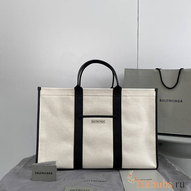 Balenciaga Hardware Large Tote Bag Light Beige 48x14x32cm - 1