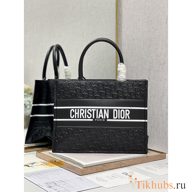 Dior Medium Book Tote Black 36cm - 1