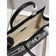 Dior Medium Book Tote Black 36cm - 3