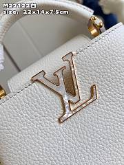 Louis Vuitton LV Capucines Mini Snow White 22 x 14 x 7.5 cm - 3