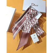 Dior Oblique Mitzah Scarf Rose 6 x 105 cm - 3
