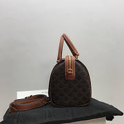 Celine Boston Bag In Triomphe Canvas 31x20x17cm - 4