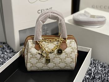 Celine Mini Boston White 16x11x8cm