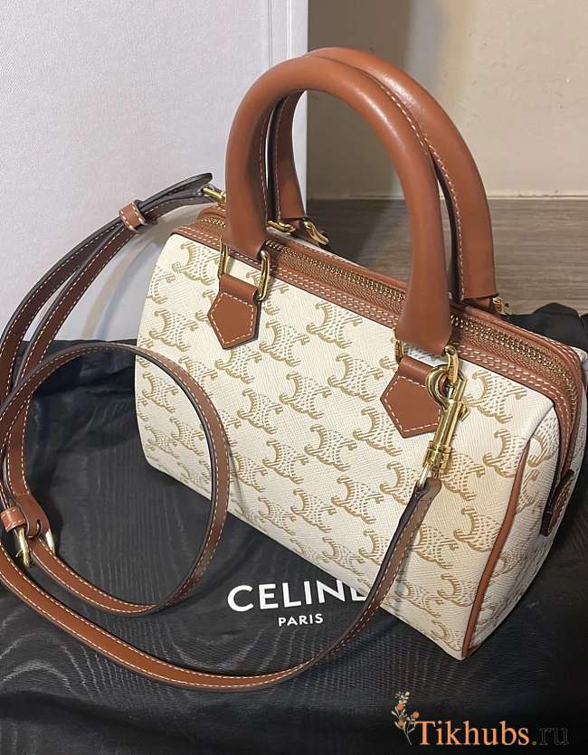 Celine Small Boston White 19.5x14x7cm - 1