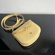 Celine Mini Besace Triomphe in Shiny Calfskin Yellow 15.5x11.5x5cm - 2