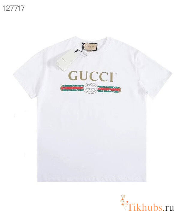 Gucci T-shirt Logo White - 1