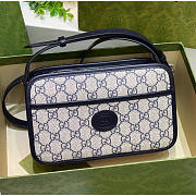 Gucci Mini Bag with Interlocking G Dark Blue 22.5x14x7cm - 1