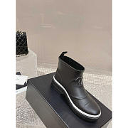 Chanel Short Black Rain Boots - 4