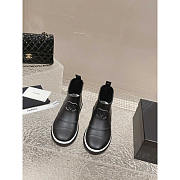 Chanel Short Black Rain Boots - 2