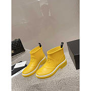 Chanel Short Yellow Rain Boots - 2