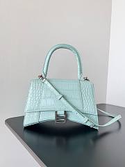 Balenciaga Hourglass Crocodile Light Blue 23x10x24cm - 1