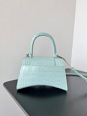 Balenciaga Hourglass Crocodile Light Blue 23x10x24cm - 6