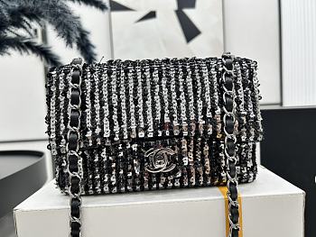 Chanel Flap Bag Silver 20cm