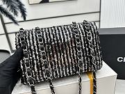 Chanel Flap Bag Silver 20cm - 2