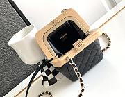 Chanel Lambskin Wood Black  - 6