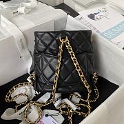 Chanel Small Backpack Black 16.5x17x12cm - 4