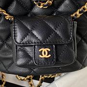 Chanel Small Backpack Black 16.5x17x12cm - 5