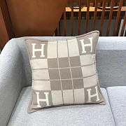 Hermes Avalon Wool Pillow Beige - 1