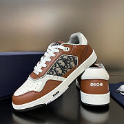 Dior B27 Low-Top Sneaker Brown and Cream - 4