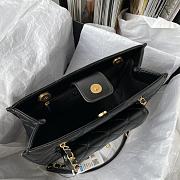 Chanel Shopping Bag Black Lambskin Gold 28x24x10cm - 3