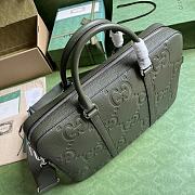 Gucci Jumbo GG Briefcase Dark Green 40x29x6cm - 2