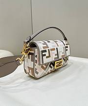 Fendi Baguette Multicolor Canvas Bag 27x15x6cm  - 3