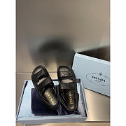 Prada Padded Nappa Leather Sandals Black - 4