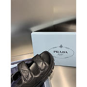 Prada Padded Nappa Leather Sandals Black - 2