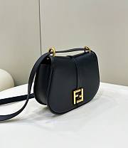 Fendi C’mon Medium Black Smooth Leather 25x20x7cm - 4