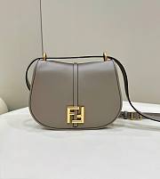 Fendi C’mon Medium Grey Smooth Leather 25x20x7cm - 1