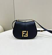 Fendi C’mon Small Black Leather Bag 21x15x6.5cm - 1