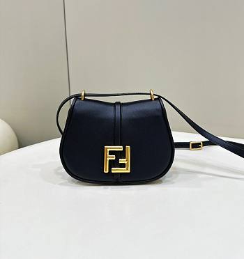 Fendi C’mon Small Black Leather Bag 21x15x6.5cm