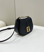 Fendi C’mon Small Black Leather Bag 21x15x6.5cm - 5