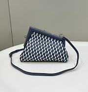 Fendi First Small White And Blue 26x18x9.5cm - 4