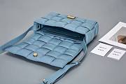 Bottega Veneta Cassette Padded Blue 26x18x8cm - 5