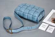 Bottega Veneta Cassette Padded Blue 26x18x8cm - 3