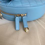 Chanel Heart Chain Bag Blue 16.5×6.5×18cm - 3