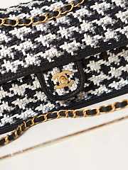 Chanel Flap Bag Woven Lambskin Black 25cm - 2