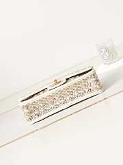 Chanel Flap Bag Woven Lambskin White 25cm - 5