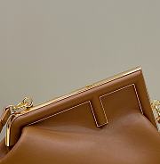 Fendi First Small Brown Leather Bag 26x18x9.5cm - 4